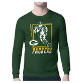 Green Bay Packers Starter Player Grid Graphic Long Sleeve T-Shirt Olive | NFL