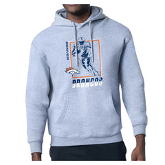 Denver Broncos Starter Player Grid Pullover Hoodie Heather Gray | NFL