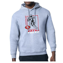 San Francisco 49ers Starter Player Grid Pullover Hoodie Heather Gray | NFL