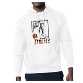Cincinnati Bengals Starter Player Grid Pullover Hoodie White | NFL