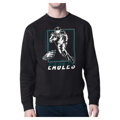 Philadelphia Eagles Starter Player Grid Pullover Sweatshirt Black | NFL