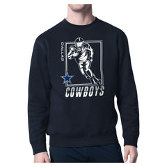 Dallas Cowboys Starter Player Grid Pullover Sweatshirt Navy | NFL