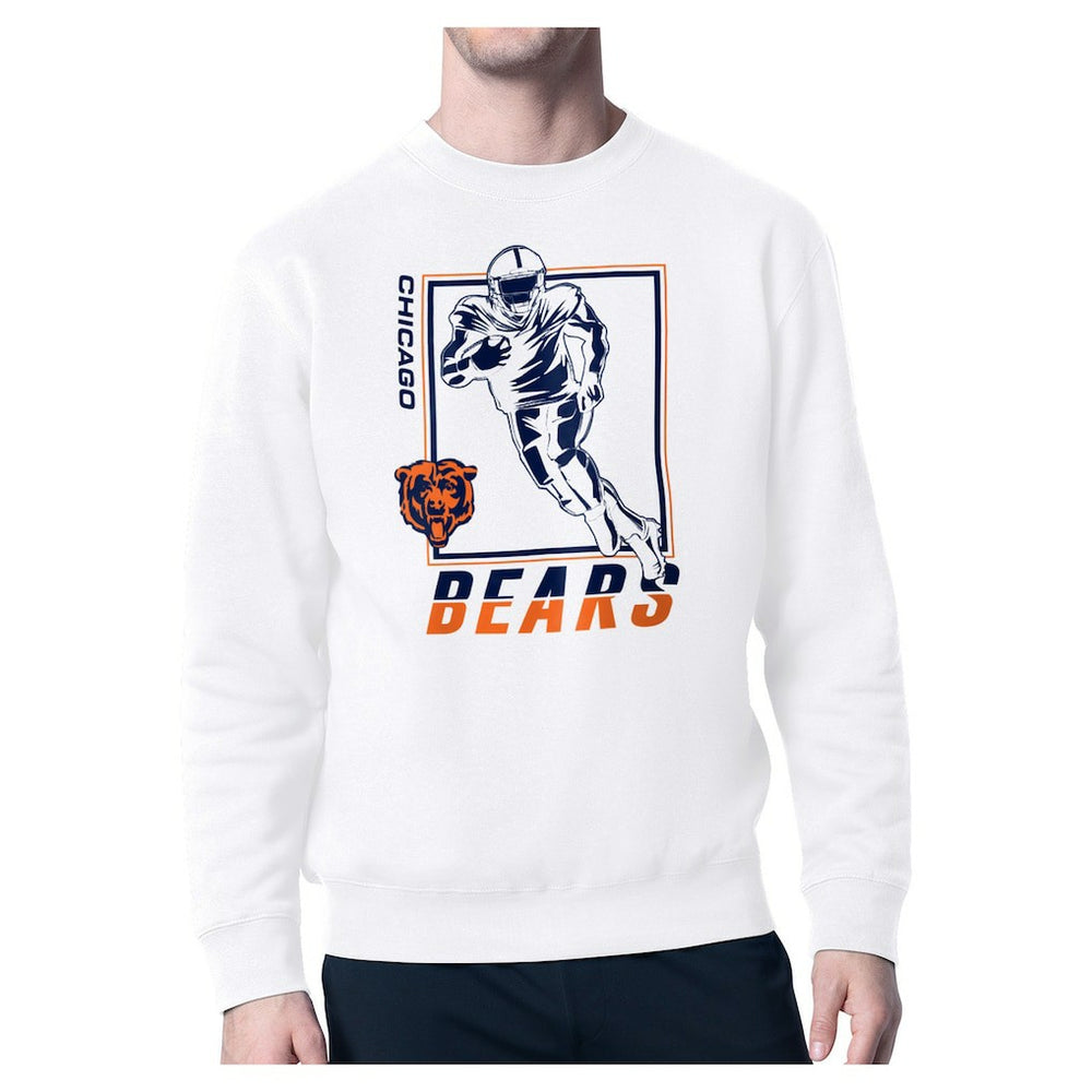 Chicago Bears Starter Player Grid Pullover Sweatshirt White | NFL