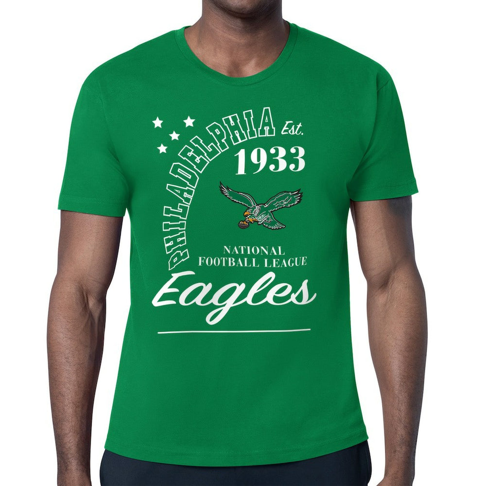 Philadelphia Eagles Starter Arch City Retro Logo T-Shirt Kelly Green | NFL