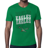 Philadelphia Eagles Starter Stacked Retro Logo T-Shirt Kelly Green | NFL
