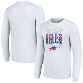 Buffalo Bills Starter Team Name Graphic Long Sleeve T-Shirt White | NFL