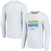 Los Angeles Chargers Starter Team Name Graphic Long Sleeve T-Shirt White | NFL