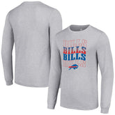 Buffalo Bills Starter Team Name Graphic Long Sleeve T-Shirt Heather Gray | NFL