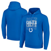 Indianapolis Colts Starter Four Team Name Logo Fleece Pullover Hoodie Royal | NFL