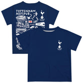 Tottenham Hotspur Vive La Fete Youth Impressions Artwork T-Shirt Navy - FIFA World CUP