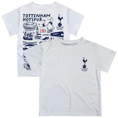 Tottenham Hotspur Vive La Fete Youth Impressions Artwork T-Shirt White - FIFA World CUP