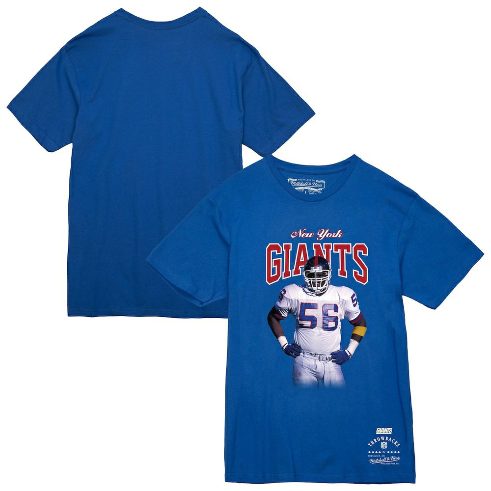 Lawrence Taylor New York Giants Sideline Retired Player T-Shirt Royal | Mitchell & Ness