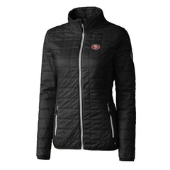 San Francisco 49ers Cutter & Buck Women's Rainier PrimaLoft Eco Insulated Full-Zip Puffer Jacket Black | NFL