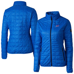 Buffalo Bills Cutter & Buck Women's Rainier PrimaLoft Eco Insulated Full-Zip Puffer Jacket Royal | NFL