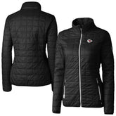 Kansas City Chiefs Cutter & Buck Women's Rainier PrimaLoft Eco Insulated Full-Zip Puffer Jacket Black | NFL