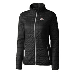 Kansas City Chiefs Cutter & Buck Women's Rainier PrimaLoft Eco Insulated Full-Zip Puffer Jacket Black | NFL