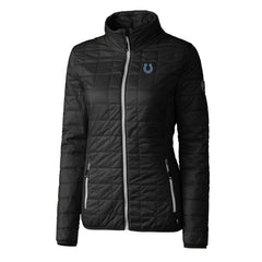 Indianapolis Colts Cutter & Buck Women's Rainier PrimaLoft Eco Insulated Full-Zip Puffer Jacket Black | NFL