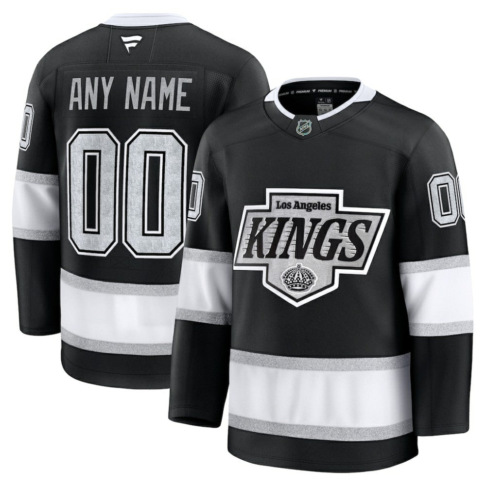 Los Angeles Kings Fanatics Home Premium Custom Jersey - Black - NHL