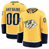 Nashville Predators Fanatics Home Premium Custom Jersey - Gold - NHL