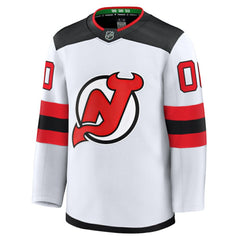 New Jersey Devils Fanatics Away Premium Custom Jersey - White - NHL