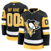 Pittsburgh Penguins Fanatics Home Premium Custom Jersey - Black - NHL
