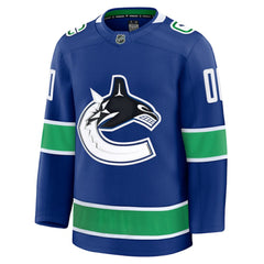 Vancouver Canucks Fanatics Home Premium Custom Jersey - Blue - NHL