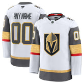 Vegas Golden Knights Fanatics Away Premium Custom Jersey - White - NHL