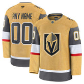 Vegas Golden Knights Fanatics Home Premium Custom Jersey - Gold - NHL