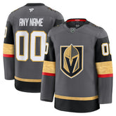Vegas Golden Knights Fanatics Alternate Premium Custom Jersey - Gray - NHL