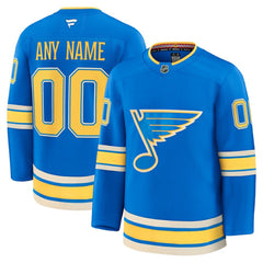 St. Louis Blues Fanatics Alternate Premium Custom Jersey - Blue - NHL