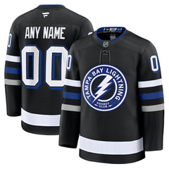 Tampa Bay Lightning Fanatics Alternate Premium Custom Jersey - Black - NHL