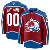 Colorado Avalanche Fanatics Home Premium Custom Jersey - Burgundy - NHL