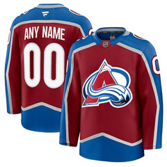 Colorado Avalanche Fanatics Home Premium Custom Jersey - Burgundy - NHL