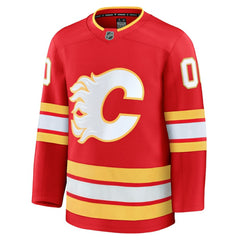 Calgary Flames Fanatics Home Premium Custom Jersey - Red - NHL