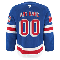 New York Rangers Fanatics Home Authentic Pro Custom Jersey - Royal - NHL