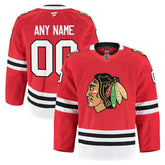 Chicago Blackhawks Fanatics Home Authentic Pro Custom Jersey - Red - NHL