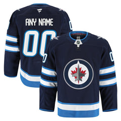 Winnipeg Jets Fanatics Home Authentic Pro Custom Jersey - Navy - NHL