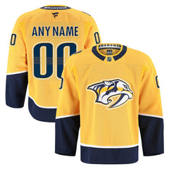 Nashville Predators Fanatics Home Authentic Pro Custom Jersey - Gold - NHL