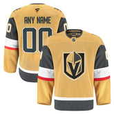 Vegas Golden Knights Fanatics Home Authentic Pro Custom Jersey - Gold - NHL