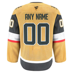 Vegas Golden Knights Fanatics Home Authentic Pro Custom Jersey - Gold - NHL