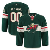 Minnesota Wild Fanatics Home Authentic Pro Custom Jersey - Green - NHL