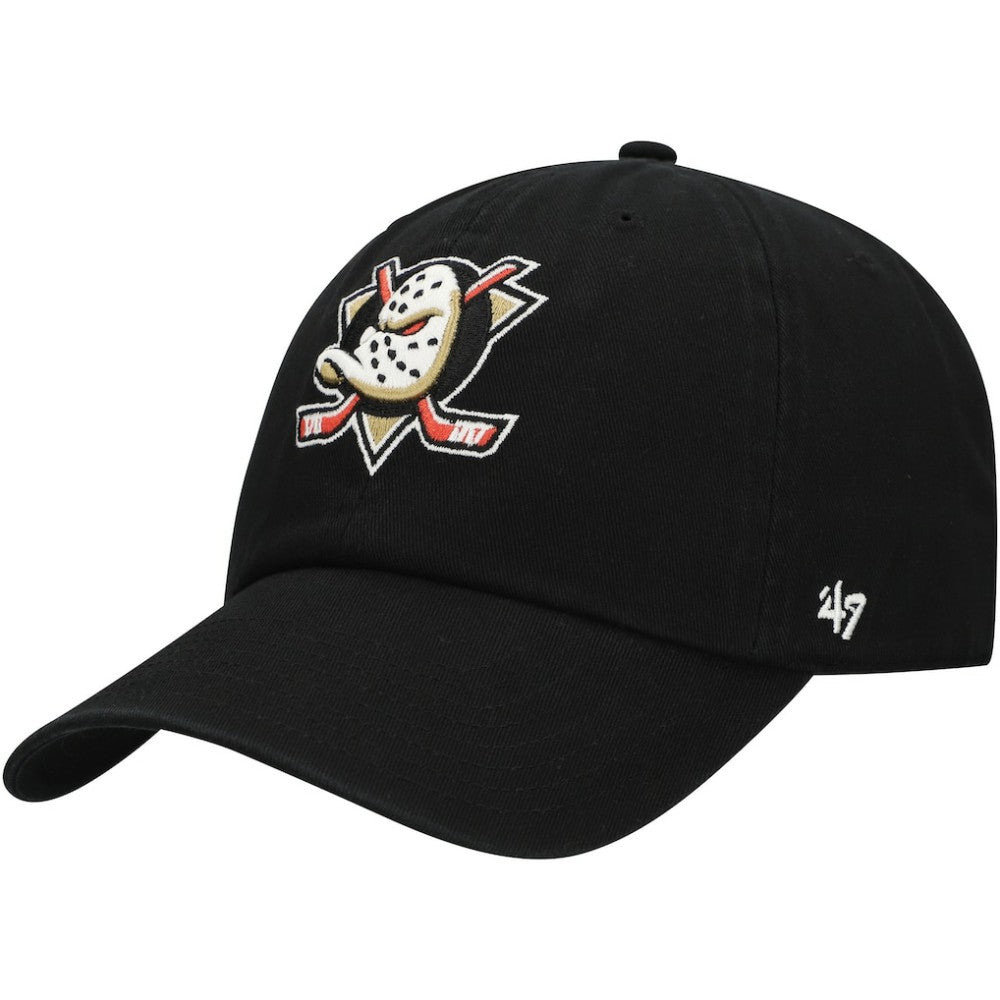 Anaheim Ducks '47 Core Logo Clean Up Adjustable Hat - Black - NHL