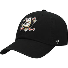 Anaheim Ducks '47 Core Logo Clean Up Adjustable Hat - Black - NHL