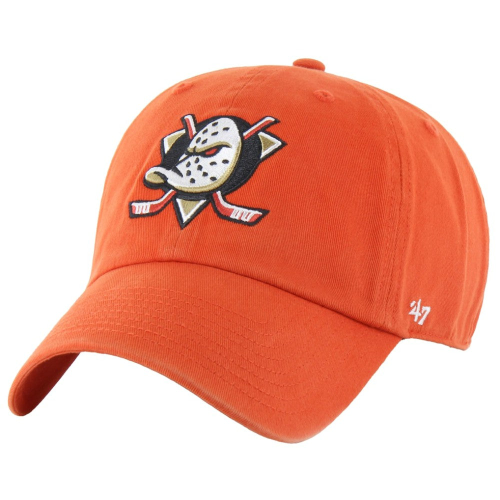Anaheim Ducks '47 Core Logo Clean Up Adjustable Hat - Orange - NHL