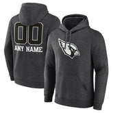 Arizona Cardinals Personalized Name & Number Monochrome Pullover Hoodie Charcoal | NFL