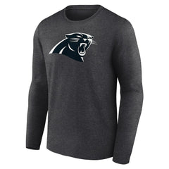 Carolina Panthers Personalized Name & Number Monochrome Long Sleeve T-Shirt Charcoal | NFL