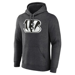 Cincinnati Bengals Personalized Name & Number Monochrome Pullover Hoodie Charcoal | NFL