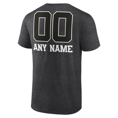 Green Bay Packers Personalized Name & Number Monochrome T-Shirt Charcoal | NFL