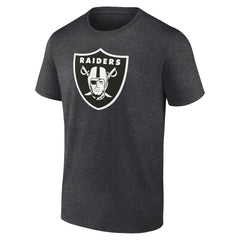 Las Vegas Raiders Personalized Name & Number Monochrome T-Shirt Charcoal | NFL