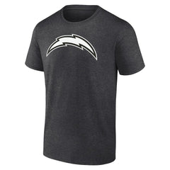 Los Angeles Chargers Personalized Name & Number Monochrome T-Shirt Charcoal | NFL